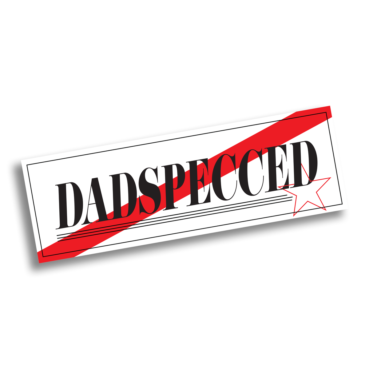 Sticker - DadSpecced Redline